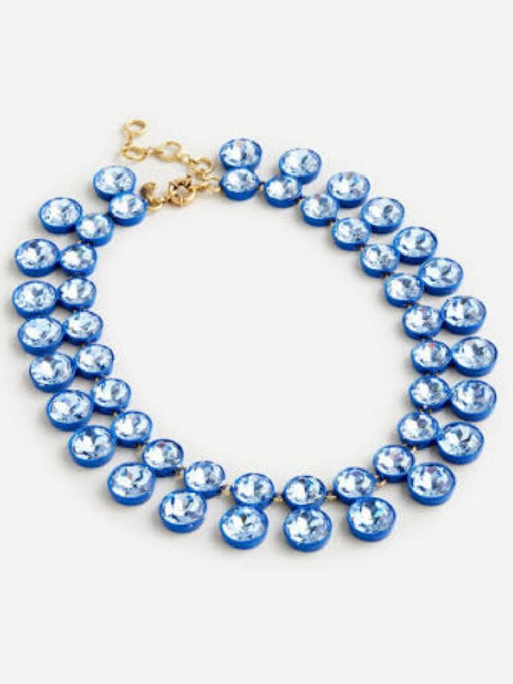 J. Crew Sparkly Double Drop Necklace